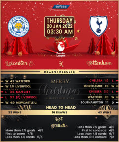 Leicester City vs Tottenham Hotspur