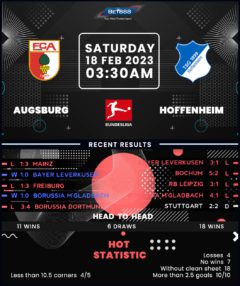 Augsburg vs TSG Hoffenheim