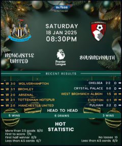 Newcastle United vs Bournemouth